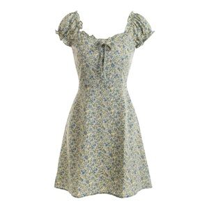 RIHOAS The Ruffle Edge Floral Mini Dress